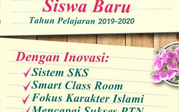 Penerimaan Siswa Baru Tahun Pelajaran 2020-2021