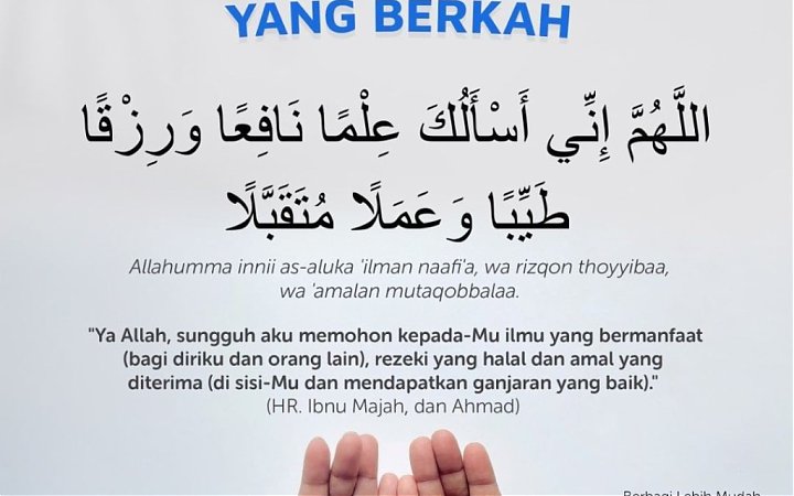 DOA MEMOHON REZEKI YANG BERKAH